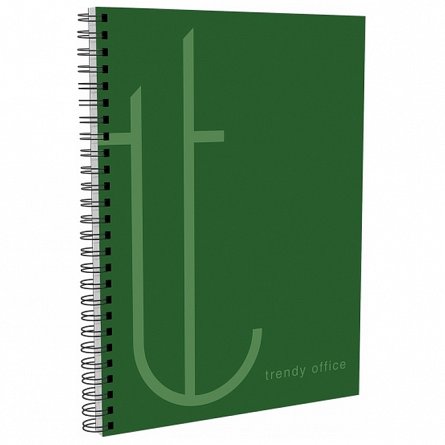 Caiet cu spira A4 Trendy Green 80 file dictando