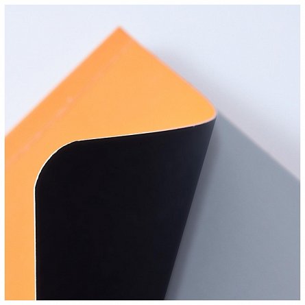 Caiet cu elastic Rhodia Unlimited A5 plus 60f matematica microperf portocaliu