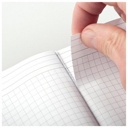 Caiet cu elastic Rhodia Unlimited A5 plus 60f matematica microperf negru