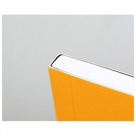 Caiet cu elastic Rhodia Unlimited A5 plus 60f dictando microperf portocaliu