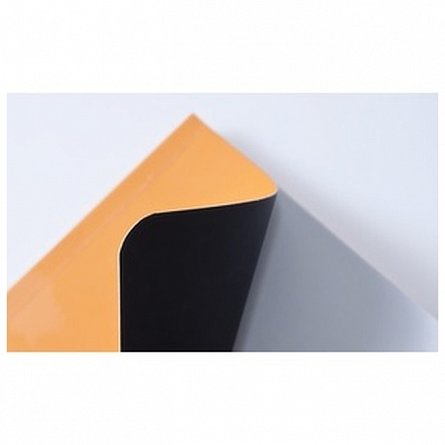 Caiet cu elastic Rhodia Unlimited A5 plus 60f dictando microperf portocaliu