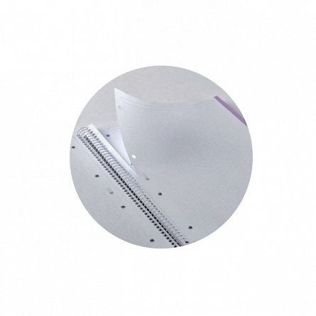 Caiet reciclat cu spira A4 mate 80f cop cart dur roz
