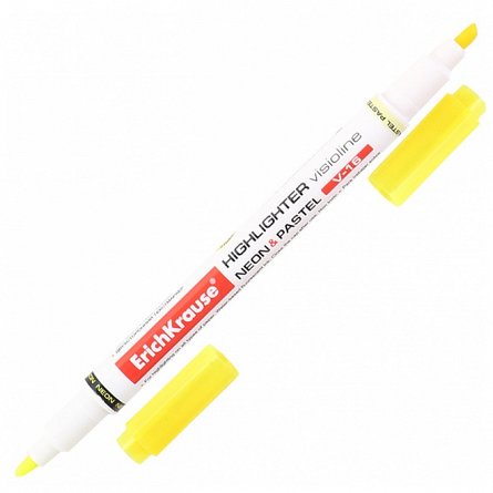 Textmarker V-16, 2 Capete, Neon plus Pastel Galben