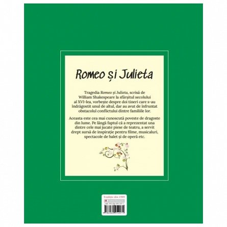 Prima mea biblioteca. Romeo si Julieta