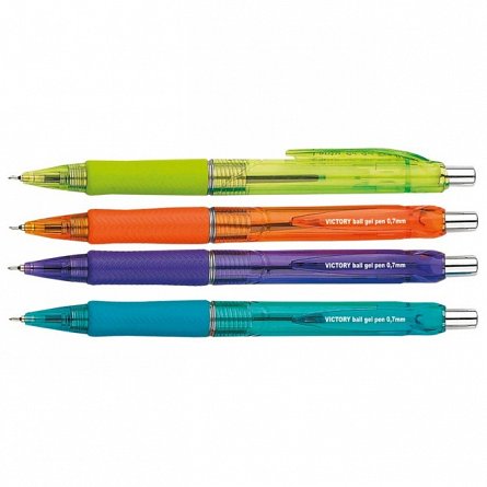 Pix Centrum Victory, cu mecanism, 0.7 mm, albastru, corp diverse culori