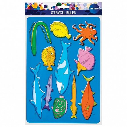 Sablon animale, 26.5 cm, plastic, Centrum, diverse culori