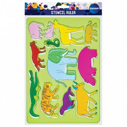 Sablon animale, 26.5 cm, plastic, Centrum, diverse culori