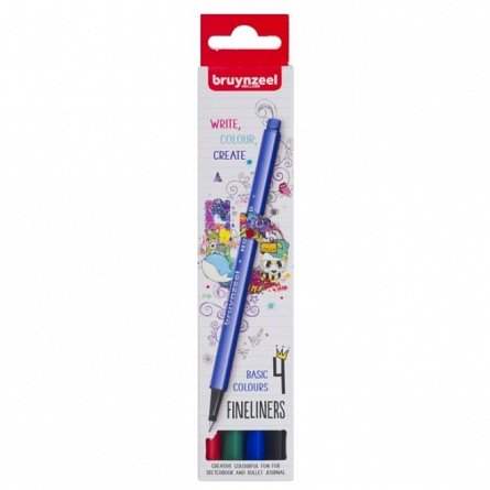 Liner Bruynzeel Basic Colours, 4 buc-set
