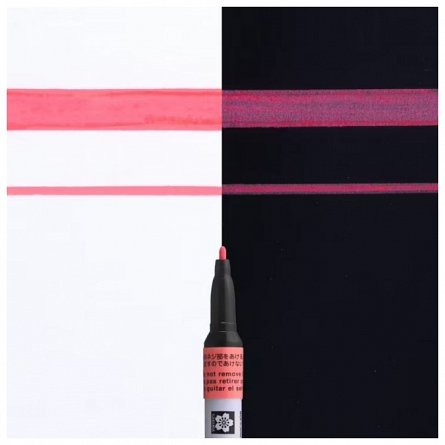 Marker cu vopsea Sakura Pen Touch, F, fluo red