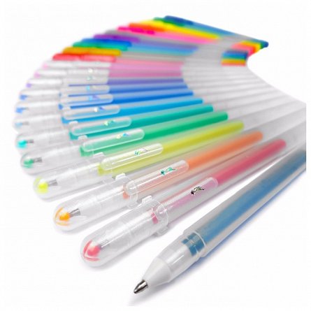 Pix cu gel Sakura Gelly Roll, Stardust plus Metallic plus Moonlight, 32buc-set, mix