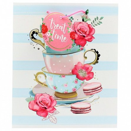Punga cadou L, FLORAL TEACUP
