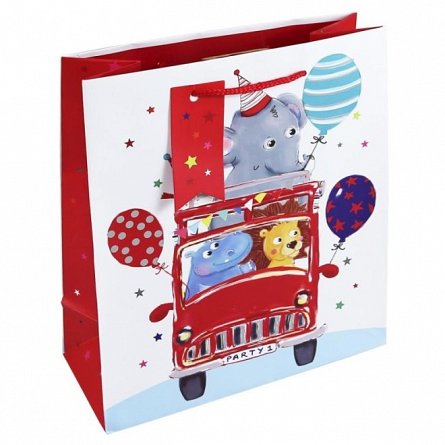 Punga cadou L, KIDS ZOO BUS