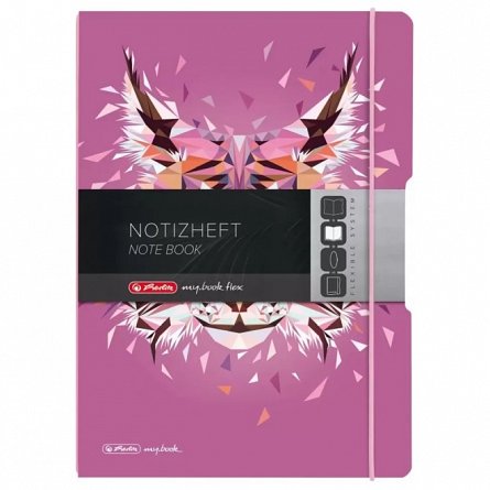 Caiet A5, 40 file, 80 g-mp, matematica, PP, my.book Flex, Wild Animals Lynx
