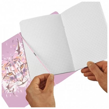 Caiet A5, 40 file, 80 g-mp, matematica, PP, my.book Flex, Wild Animals Lynx