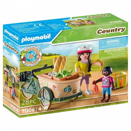 Playmobil Country - Bicicleta fermierilor cu marfa
