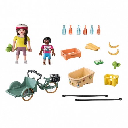 Playmobil Country - Bicicleta fermierilor cu marfa