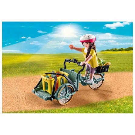 Playmobil Country - Bicicleta fermierilor cu marfa