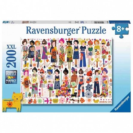 Puzzle Flori si prieteni, 200 piese XXL