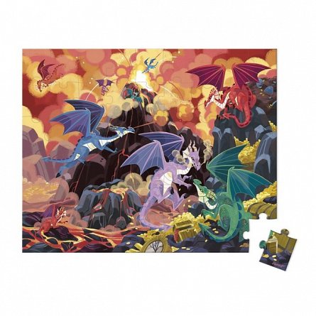 Puzzle, 54 piese - Pamantul dragonilor