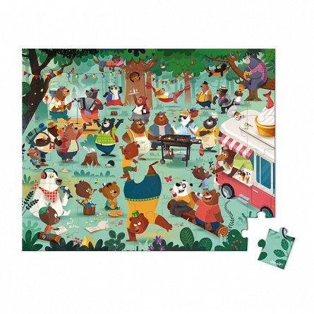 Puzzle, 54 piese - Familia ursilor
