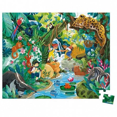 Puzzle, 100 piese - Viata in jungla