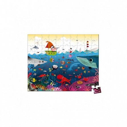 Puzzle, 100 piese - Lumea subacvatica