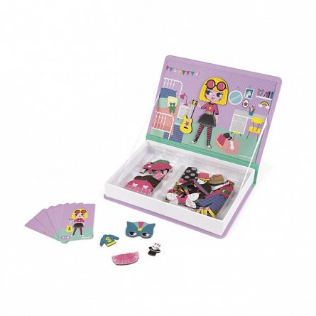 Carte cu piese magnetice - Costumatii fete