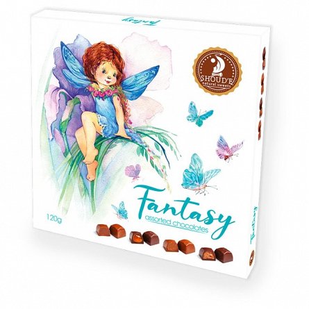 Shoud'e Fantasy, bomboane de ciocolata, asortata, 120 g