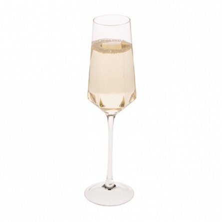 Set 2 pahare pentru sampanie Diamante, 250 ml