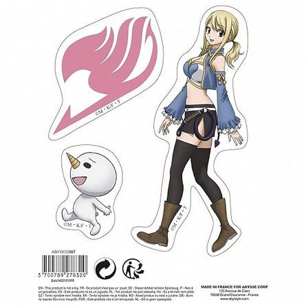 Stickere Fairy Tail, set 2 bucati, 16 x 11 cm, Natsu and Lucy
