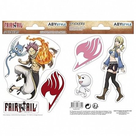 Stickere Fairy Tail, set 2 bucati, 16 x 11 cm, Natsu and Lucy