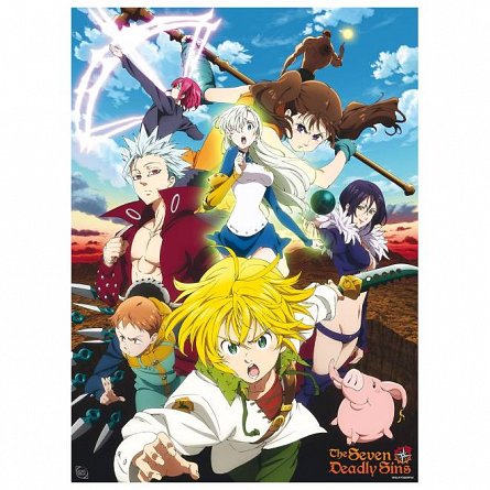 Set 2 Chibi Posters The Seven Deadly Sins, Series 1, 52 x 38 cm