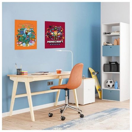 Set 2 Chibi Posters Minecraft, Core Minecraft, 52 x 38 cm