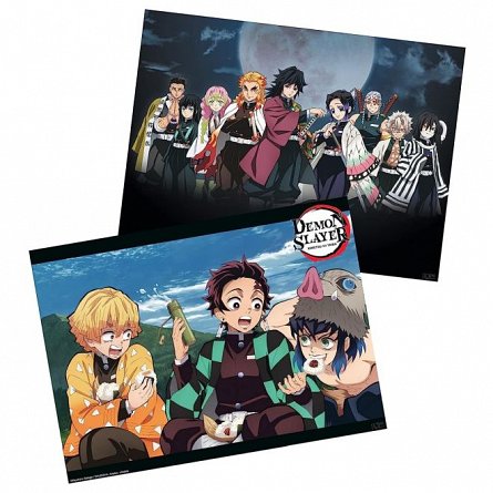 Set 2 Chibi Posters Demon Slayer, Series 2, 52 x 38 cm