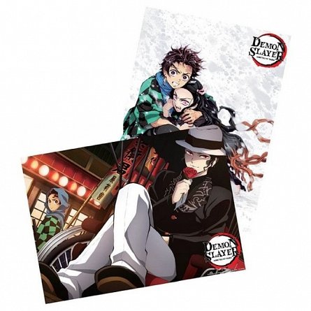 Set 2 Chibi Posters Demon Slayer, Series 3, 52 x 38 cm