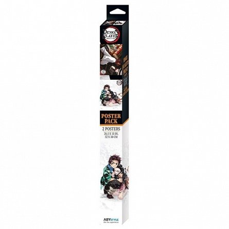 Set 2 Chibi Posters Demon Slayer, Series 3, 52 x 38 cm