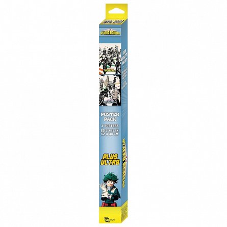 Set 2 Chibi Posters My Hero Academia, Heroes-Villains, 52 x 38 cm