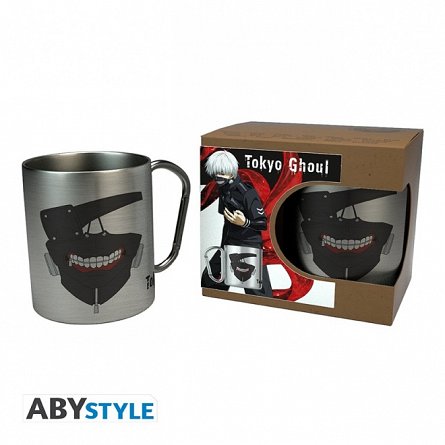 Cana metalica Tokyo Ghoul - Mask, 235 ml, cu carabina - ABYstyle