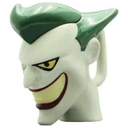 Cana 3D DC comics - Joker Head, 350 ml, cu capac - ABYstyle