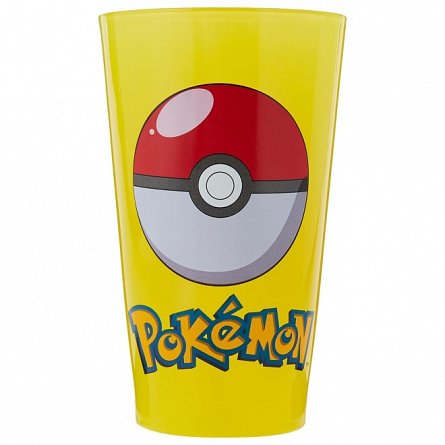 Set cadou Pokemon Pikachu, 4 piese - cana, pahar, 2 x suport pahar