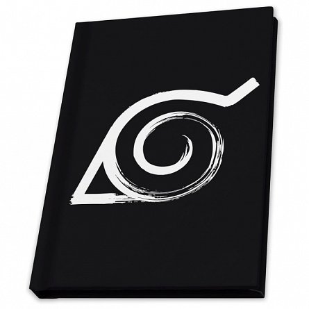 Set cadou Naruto Shippuden, 3 piese - pahar, insigna si caiet A6, 160p, dictando