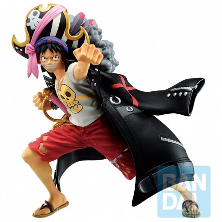 Figurina One Piece - Monkey D. Luffy, 13 cm - Ichibansho Film Red