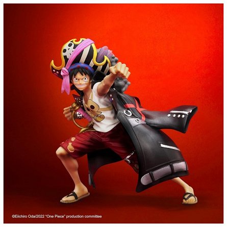 Figurina One Piece - Monkey D. Luffy, 13 cm - Ichibansho Film Red