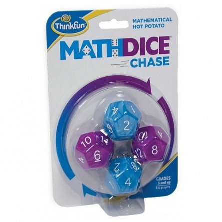 Joc zaruri Math Dice Chase, 4-6 jucatori, 3 ani plus