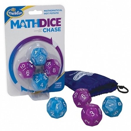 Joc zaruri Math Dice Chase, 4-6 jucatori, 3 ani plus