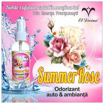 Odorizant auto, 100 ml - Summer rose