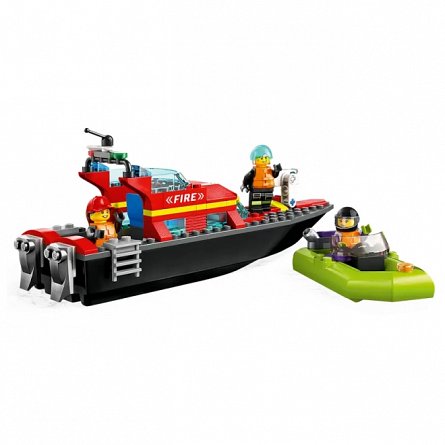 Lego City - Barca de salvare a pompierilor 60373