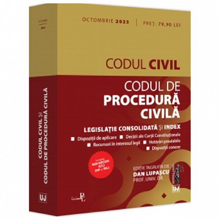 Codul civil si codul de procedura civila.Actualizat Octombrie 2023