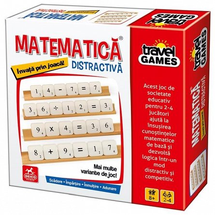 Joc Matematica Distractiva Travel Edition, 2-4 jucatori, 8 ani plus, Deico