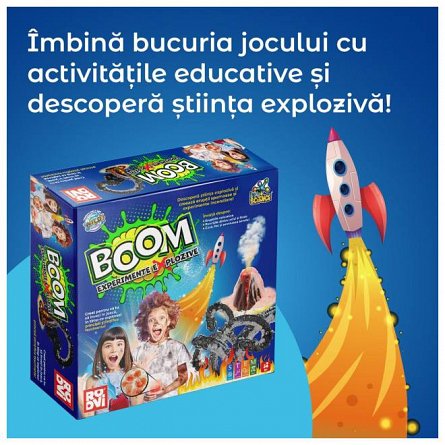 Kit educational STEM Boom Experimente Explozive, 8 ani+, Roovi